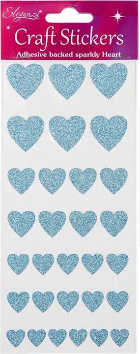 Produktbild Eleganza Glitter Heart Aufkleber (30er Pack)