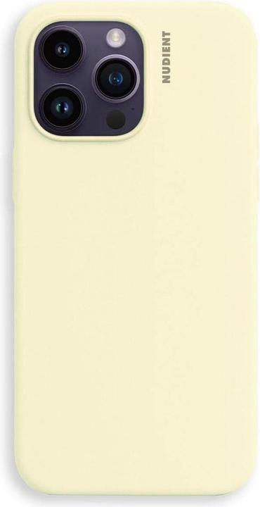 Image du produit Nudient Couverture arrière de l'étui de base 14 Pro Max jaune pâle (Apple iPhone 14 Pro Max)
