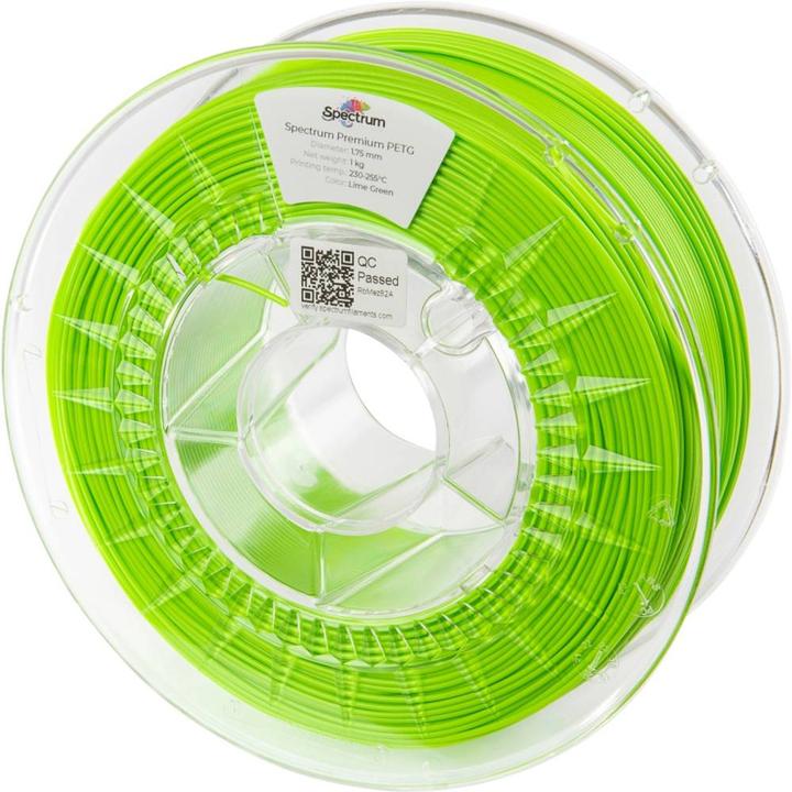 Actual product image Filament / PETG / LIME GREEN / 1.75 mm / 1 kg (PETG, 1.75 mm, 1000 g, Green)