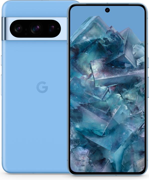 Produktbild Google Pixel 8 Pro (512 GB, Bay Blue, 6.70", SIM + eSIM, 50 Mpx, 5G)