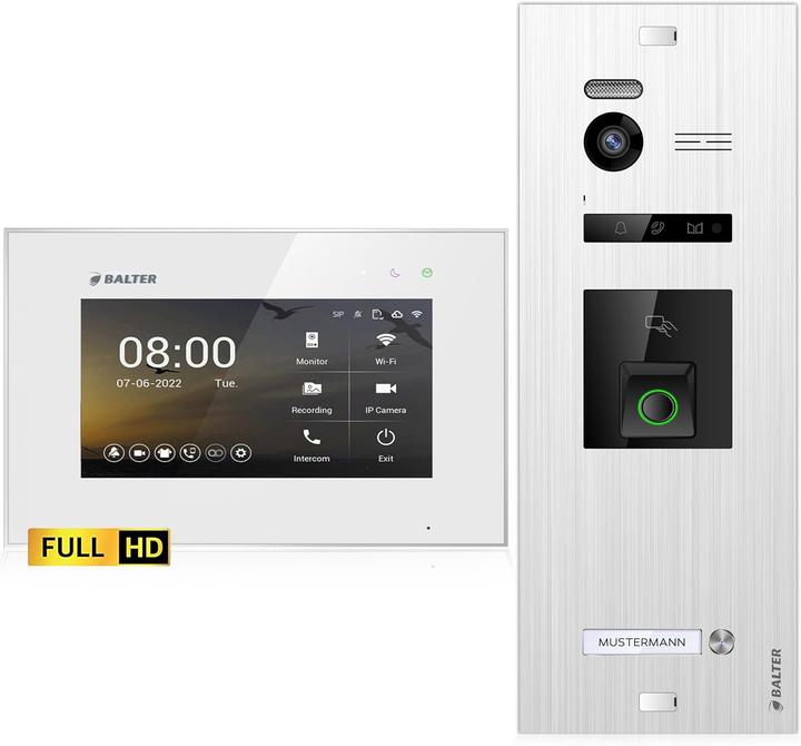 Actual product image Balter Video-Türsprechanlage mit Fingerprint