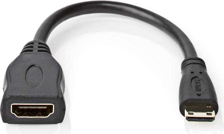 Immagine prodotto Nedis Cavo HDMI™ ad alta velocità con Ethernet | mini plug HDMI™ | uscita HDMI™ | 4K@30Hz | 10,2 G (0.20 m, HDMI)