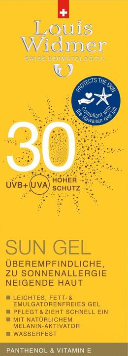 Produktbild Louis Widmer Sun Gel parfümiert (Sonnengel, SPF 30, 100 ml, 142 g)
