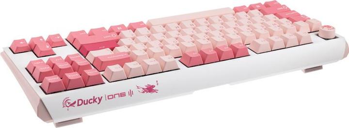 Produktbild Ducky One 3 Gossamer TKL Pink Gaming Tastatur - MX-Black Clear Top (US) (US, Kabelgebunden)
