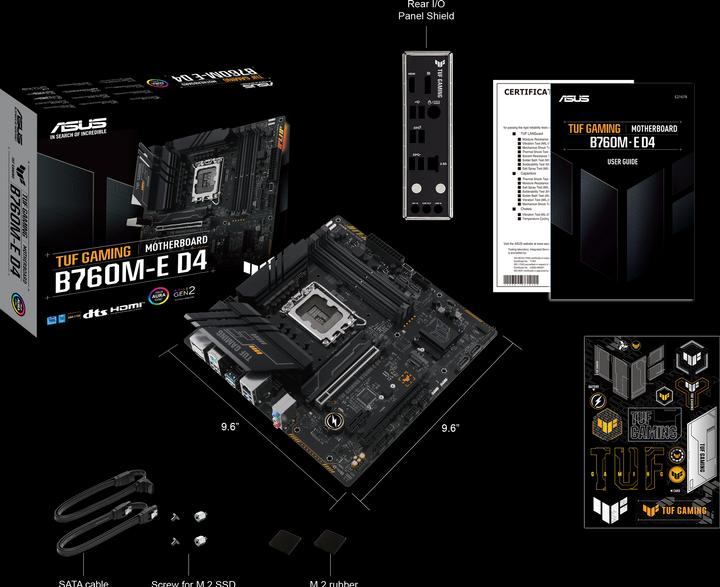 Produktbild ASUS TUF GAMING B760M-E D4 (LGA 1700, Intel B760, mATX)