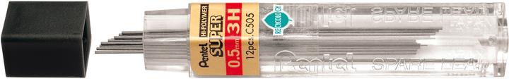 Image du produit Pentel Mines de crayon Hi-Polymer Super (Recharger, Gris, 0.50 mm)