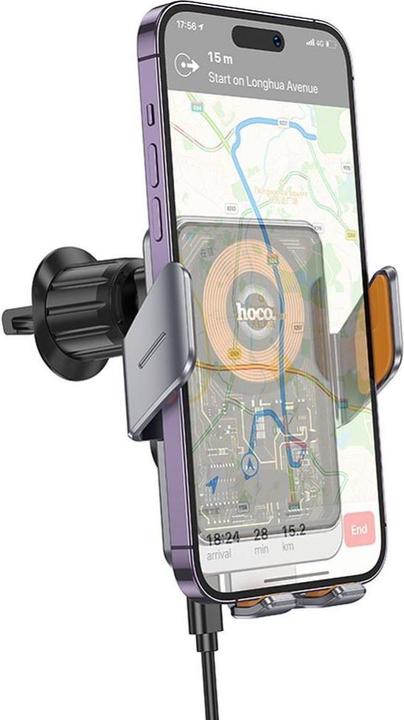 Produktbild Hoco 2 in 1 QI Wireless Fast Charge Autohalterung Ladestation