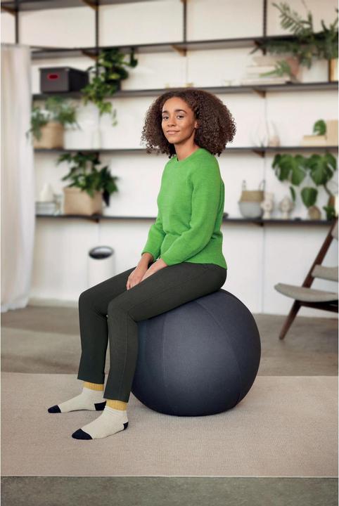 Productafbeelding Leitz Zitbal Active Ø 55cm fluweelgrijs (55 cm)