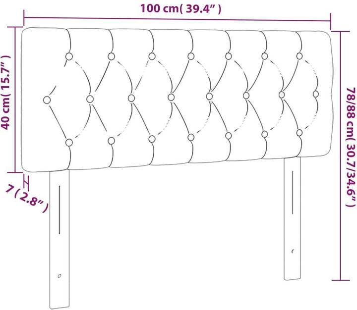 Actual product image VidaXL Lea (100 x 7 x 88 cm)
