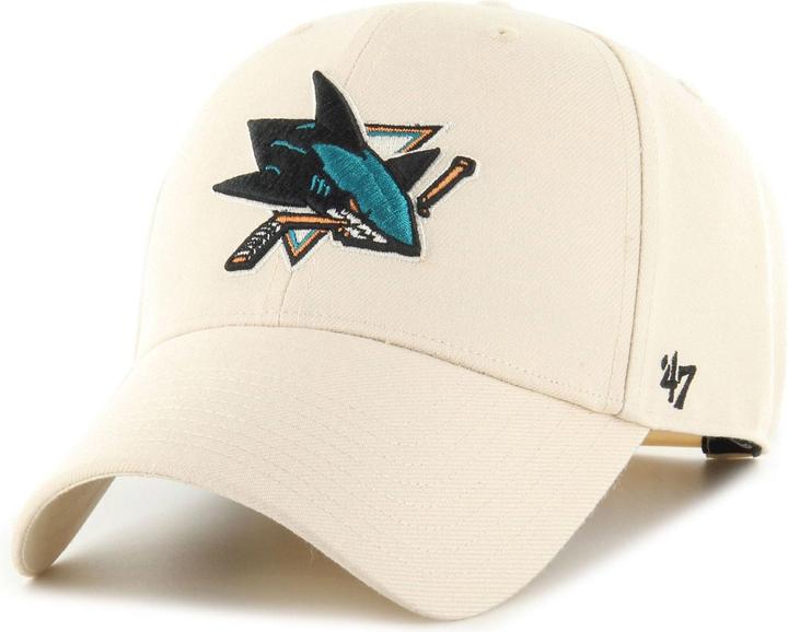 47 Brand Snapback Cap - NHL San Jose Sharks Natural Beige