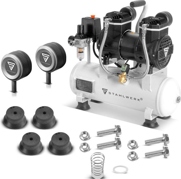 Actual product image Stahlwerk Compressor 10 bar 2.1 hp 1.6 kW 210 l/min 10 l air compressor (10 bar, 10 l)