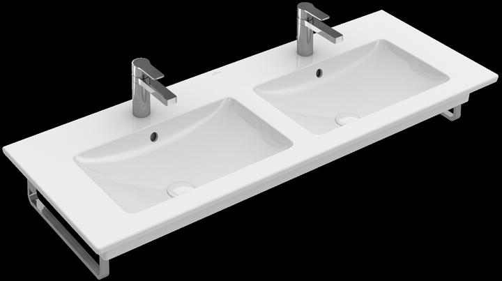 Image du produit Villeroy & Boch V&B Armoire-lavabo double VENTICELLO 1300x500mm, avec PLC blanc (500 mm, 1300 mm)