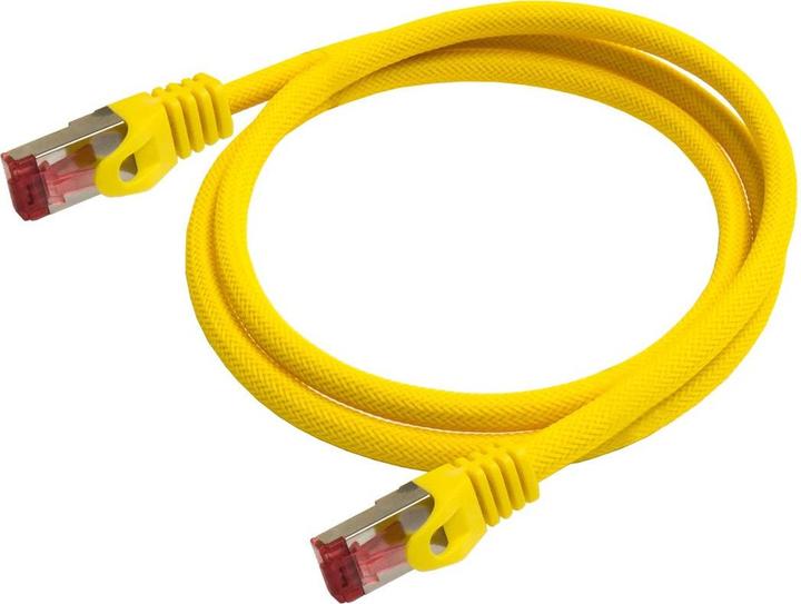 Image du produit Python Câble patch RNS® avec protection d'encliquetage et tresse en nylon, Cat. 6, S/FTP, PiMF, PVC (S/FTP, CAT6, 20 m)