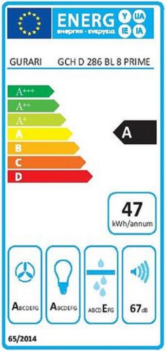 Energy Label Gurari GCH D 286 BL 8 PRIME