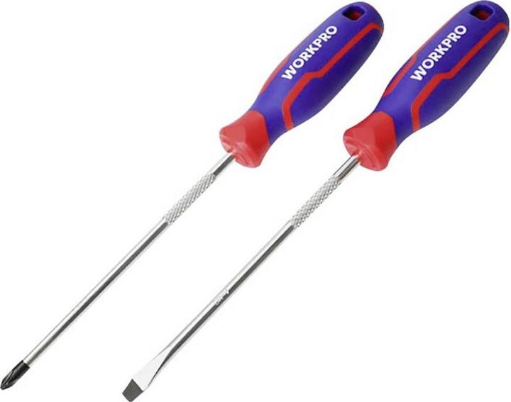 Actual product image Workpro 6-piece universal screwdriver set PH0, PH1, PH2