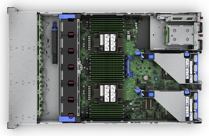 Actual product image HPE E ProLiant DL380 Gen11, Intel Xeon 6530 32c, 1P, -R, 8SFF, MR416i-o, S (64 GB, Rack Server)