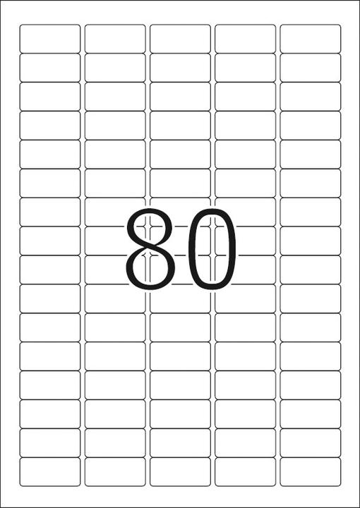 Actual product image HERMA A4 removable labels
