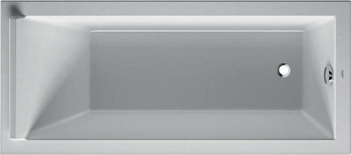 Produktbild Duravit Rechteck-Badewanne STARCK 1 Rückenschräge 1700x750mm weiss (240 l, 170 cm, 75 cm)