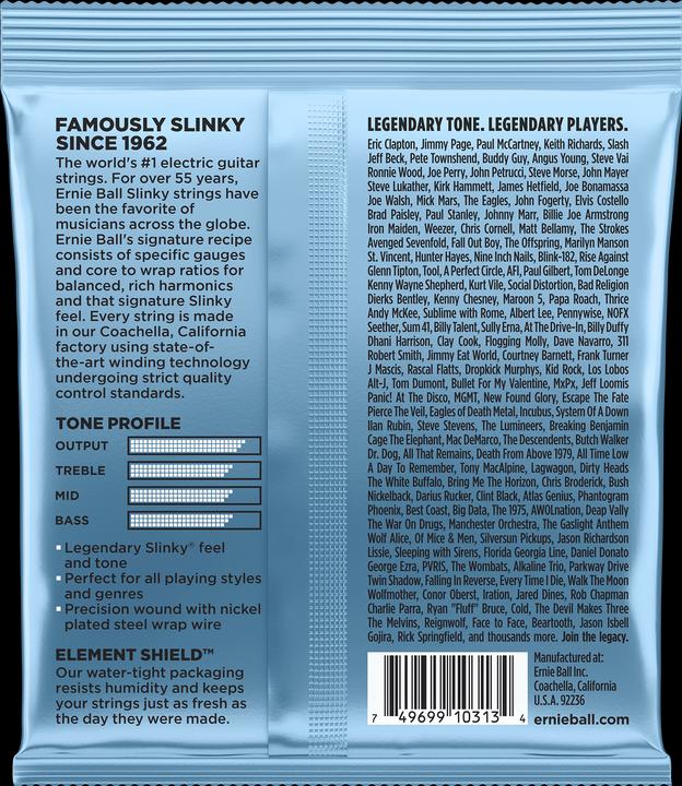 Image du produit Ernie Ball Primo Slinky (6 x, Guitare électrique, 0.04")