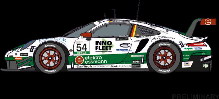 Productafbeelding Carrera D132 Porsche 911 RSR, nr.54