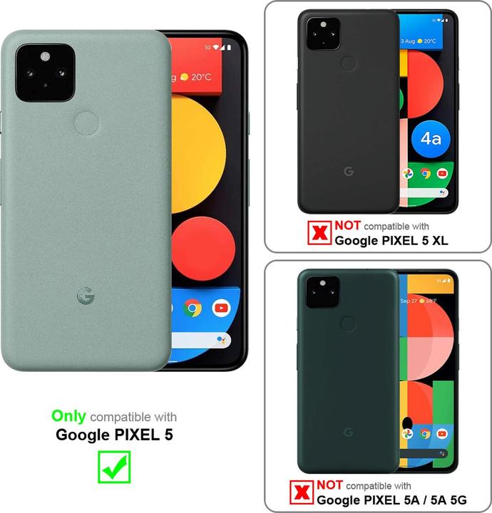 Produktbild Cadorabo Book Jeans Optik Cover (Google Pixel 5)