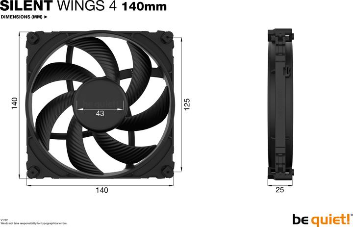 Produktbild be quiet! Silent Wings 4 (140 mm, 1 x)