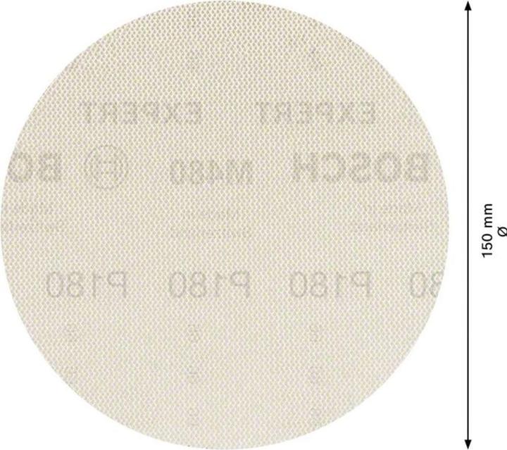 Produktbild Bosch Professional Zubehör EXPERT M480 Schleifnetz für Exzenterschleifer, 150 mm, G 180, 50 Stück (180)