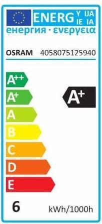 Energy Label Osram Superstar R50 (E14, 5.90 W, 345 lm, 1 x, G)