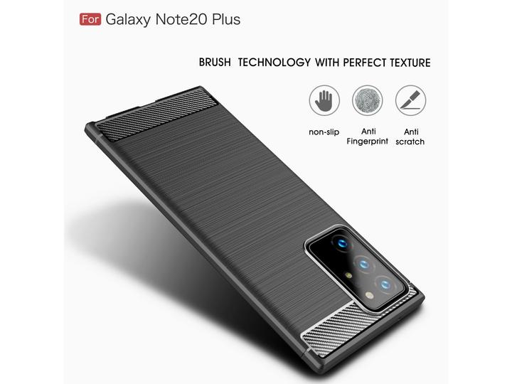 Image du produit Screenguard Samsung Galaxy Note20 Ultra Coque carbone brossé souple TPU (Samsung Galaxy Note 20 Ultra)