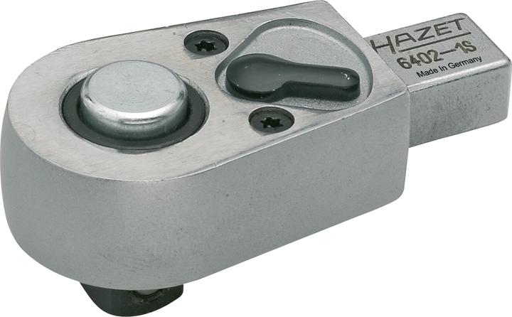 HAZET Einsteck-Umschaltknarre 6404-1S ∙ Einsteck-Vierkant 14 x 18 mm ∙ Vierkant 12,5 mm (1/2 Zoll)