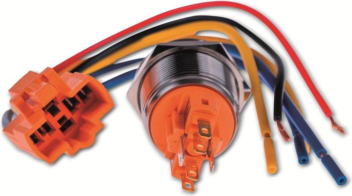 Produktbild Joy-it BUTTON22C-L-GR Tastschalter 250 V 7 A 1 x Ein/Aus IP67, IK10 tastend 1 St.