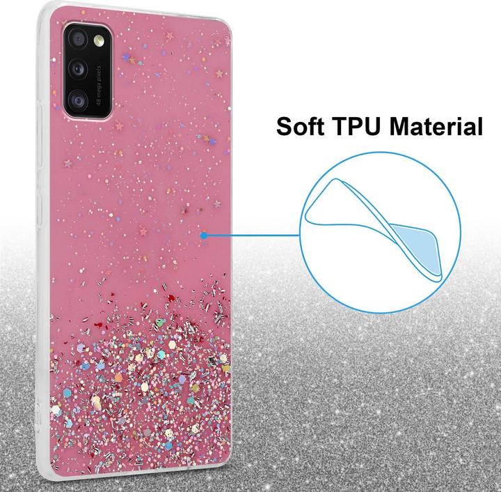 Actual product image Cadorabo TPU cover sparkling glitter (Samsung Galaxy A41)