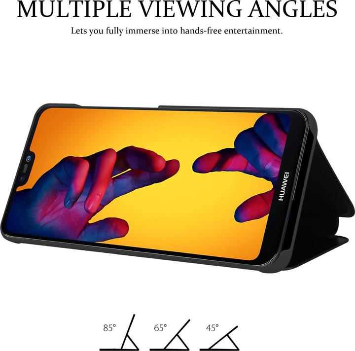 Productafbeelding Cadorabo Slim Spiegel Boek Hoesje voor Huawei P20 LITE 2018 / NOVA 3E (Huawei Nova 3E)