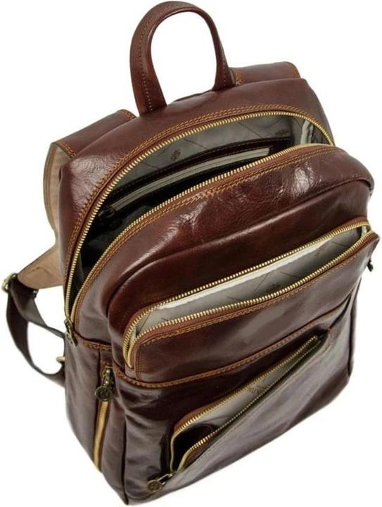 Produktbild Only-Bags.Store Brauner grosser Vollnarbenleder-Rucksack