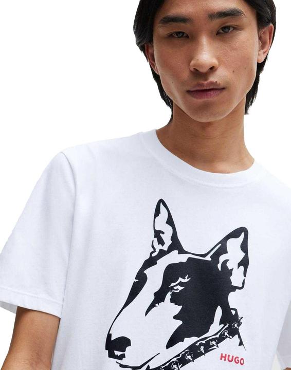 Actual product image HUGO Mens Dog Print T-Shirt (S)