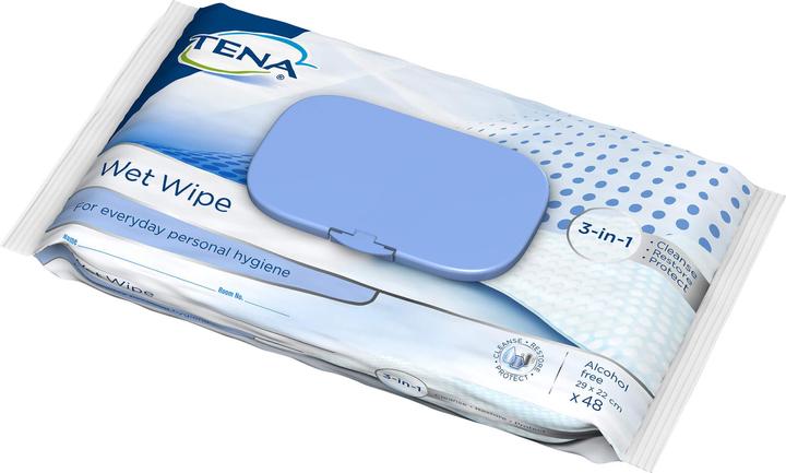 Actual product image Tena wet wipes (1350 ml, Intimate washing lotion)
