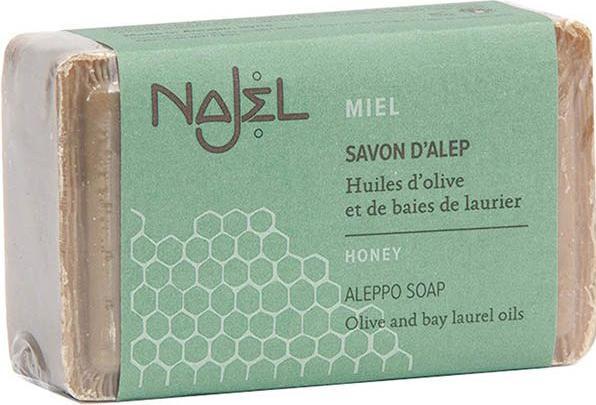 Najel Aleppo Seife mit Honig - 100g - (Hartseife)