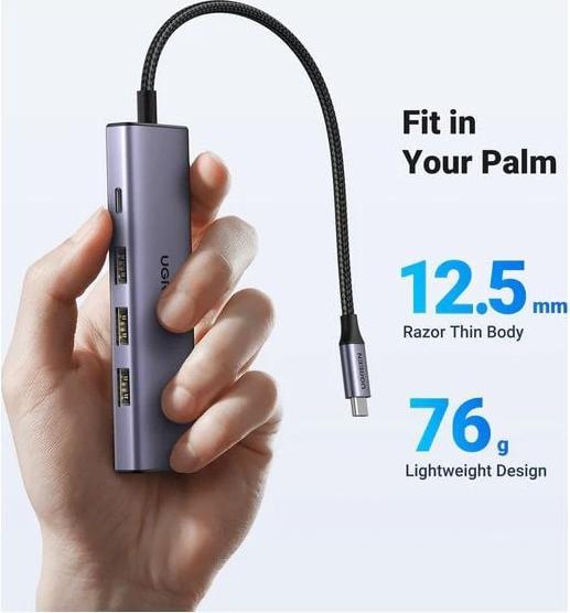 Actual product image Ugreen USB-C Hub (USB-C, 5 Ports)