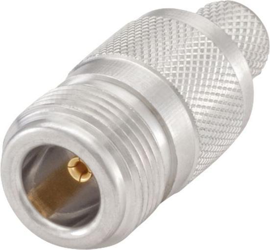 Image du produit Rosenberger Connecteur femelle N droit, Type N, Laiton, Connecteur femelle, Droit, 50Ohm, Connexion à sertir