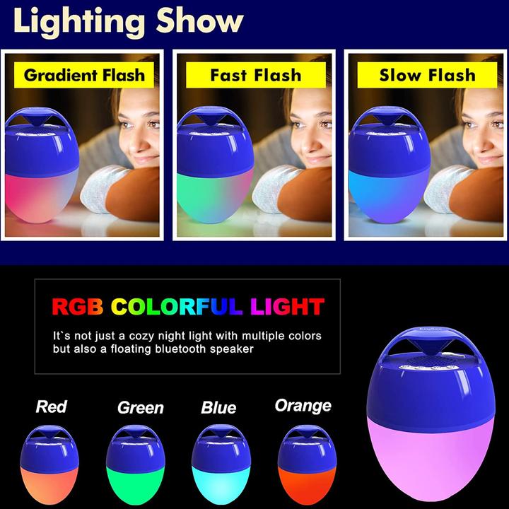 Actual product image KingSom Floating Bluetooth Speaker, Blue