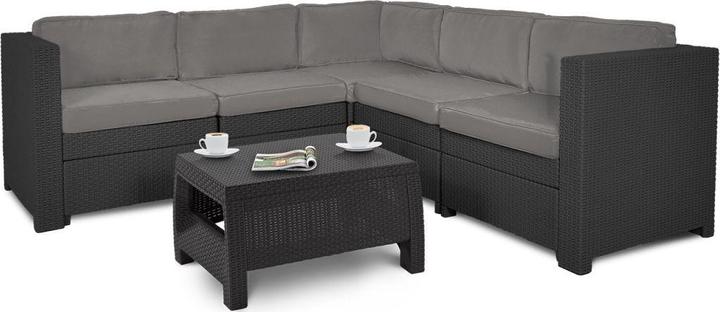 Actual product image Keter PROVENCE SET garden furniture set - graphite (77 cm)