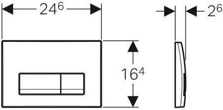 Image du produit Geberit Delta 51 drain plate WC drain plate chrome mat (115.105.46.1)