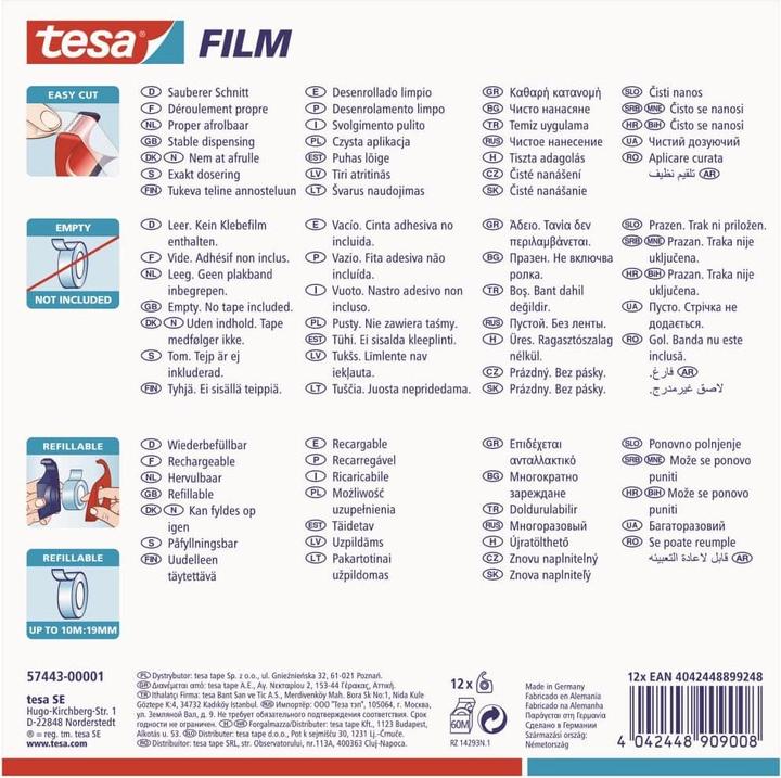 Nährwerte und Zutaten tesa EASY CUT Handabroller