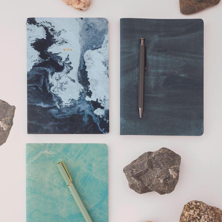 Actual product image Miquelrius Notebook A5 Stone Sea (A5, Plain, No binding)