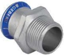 Produktbild Geberit MAPRESS EDELSTAHL adapter with 3/4 "external thread - 31707
