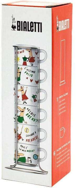 Immagine prodotto Bialetti Set di 6 tazze da caffè espresso (65 ml, 6 x)