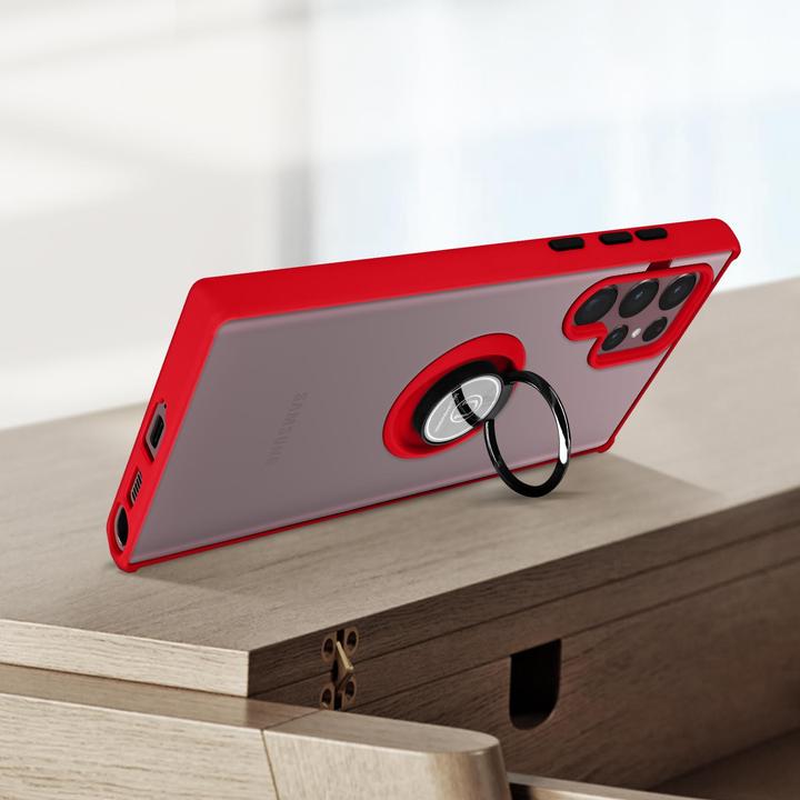 Actual product image Avizar Cell phone case with ring holder Series (Samsung Galaxy S22 Ultra)