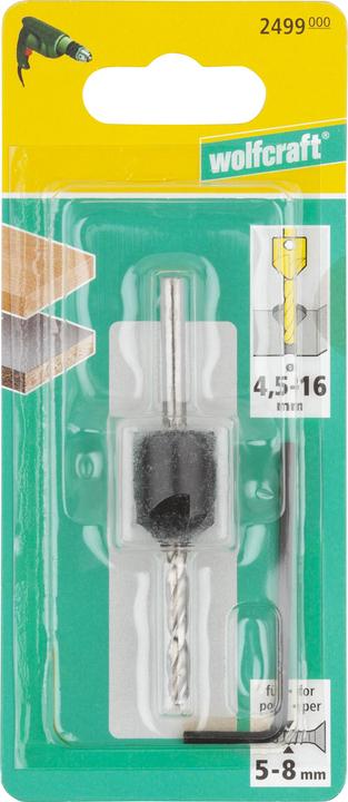 Actual product image wolfcraft wolfcraft 1 Vorbohrer mit Senker ø3,2x12mm (3.2 mm, 12 mm)