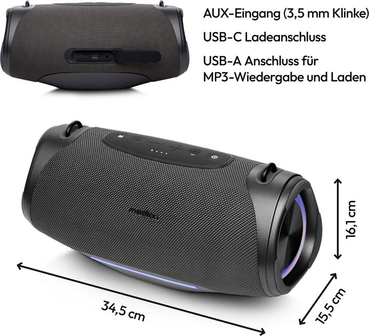 Productafbeelding Medion LIFE® P61762 Draagbare Bluetooth®-luidspreker (47 h)