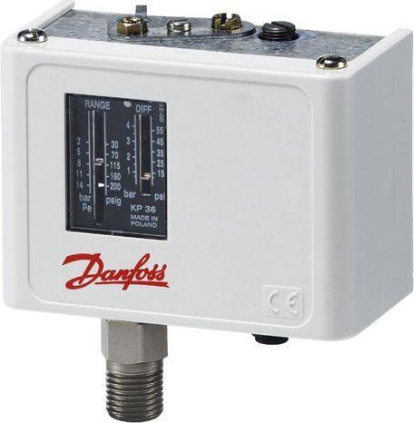 Actual product image Danfoss pressure switch KP36 2-14bar (060-110866)